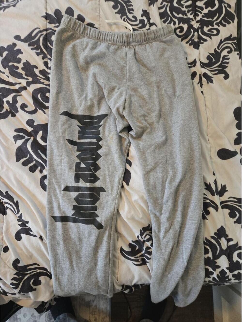 Justin Bieber Purpose Tour Merchandise Grey Sweatpants Size 1X